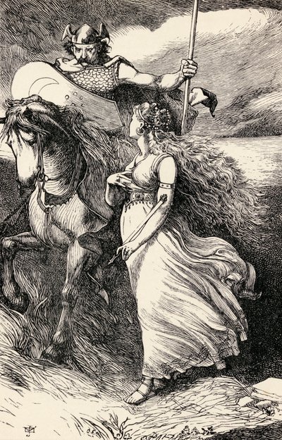 Irish Knight and Maiden, from an Edition of 
